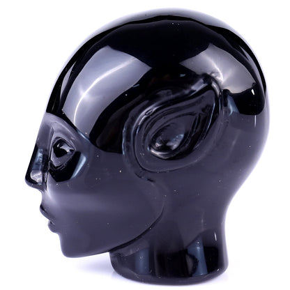 Nicedony 2.9" Black Obsidian Hand Carved Crystal Elf Alien Sculpture - View 11