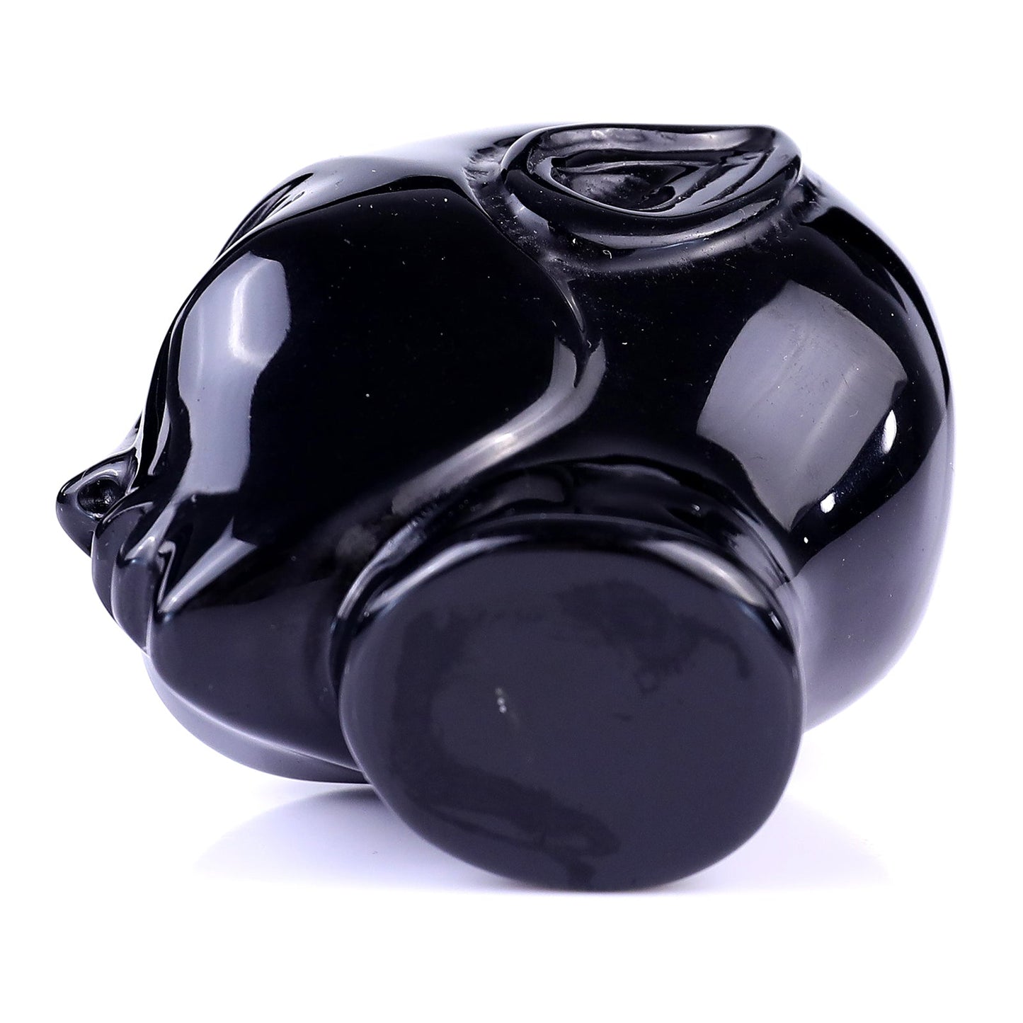 Nicedony 2.9" Black Obsidian Hand Carved Crystal Elf Alien Sculpture - View 13