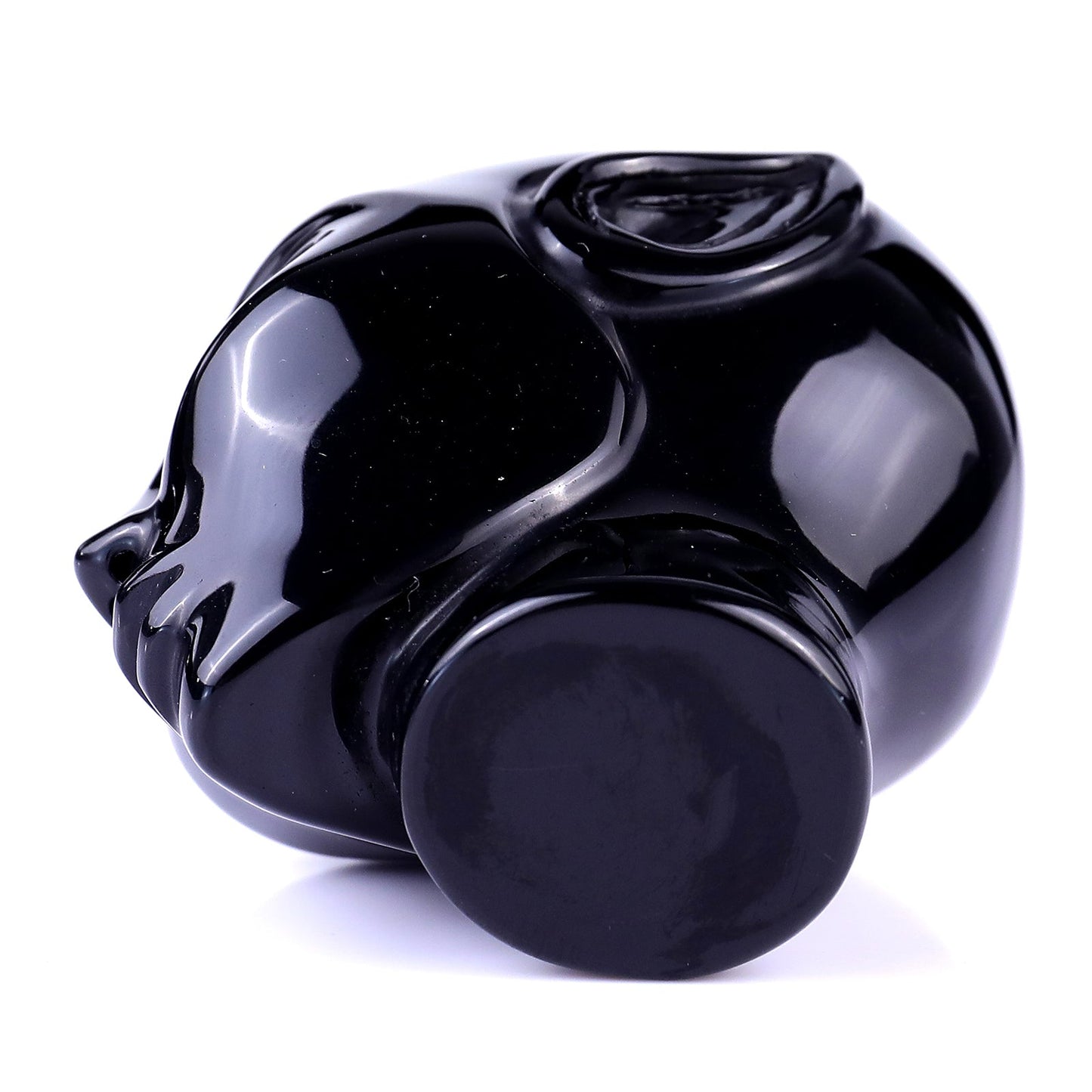 Nicedony 2.9" Black Obsidian Hand Carved Crystal Elf Alien Sculpture - View 6