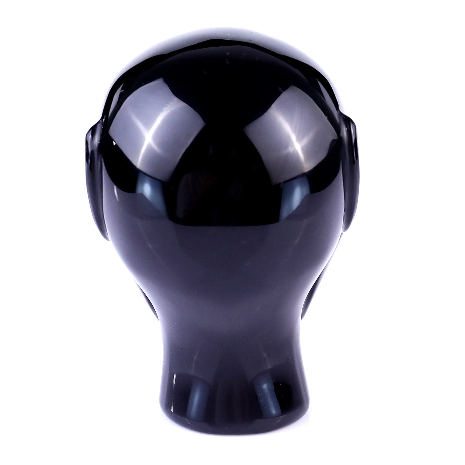 Nicedony 2.9" Black Obsidian Hand Carved Crystal Elf Alien Sculpture (SKU: S100020) - Photo 5