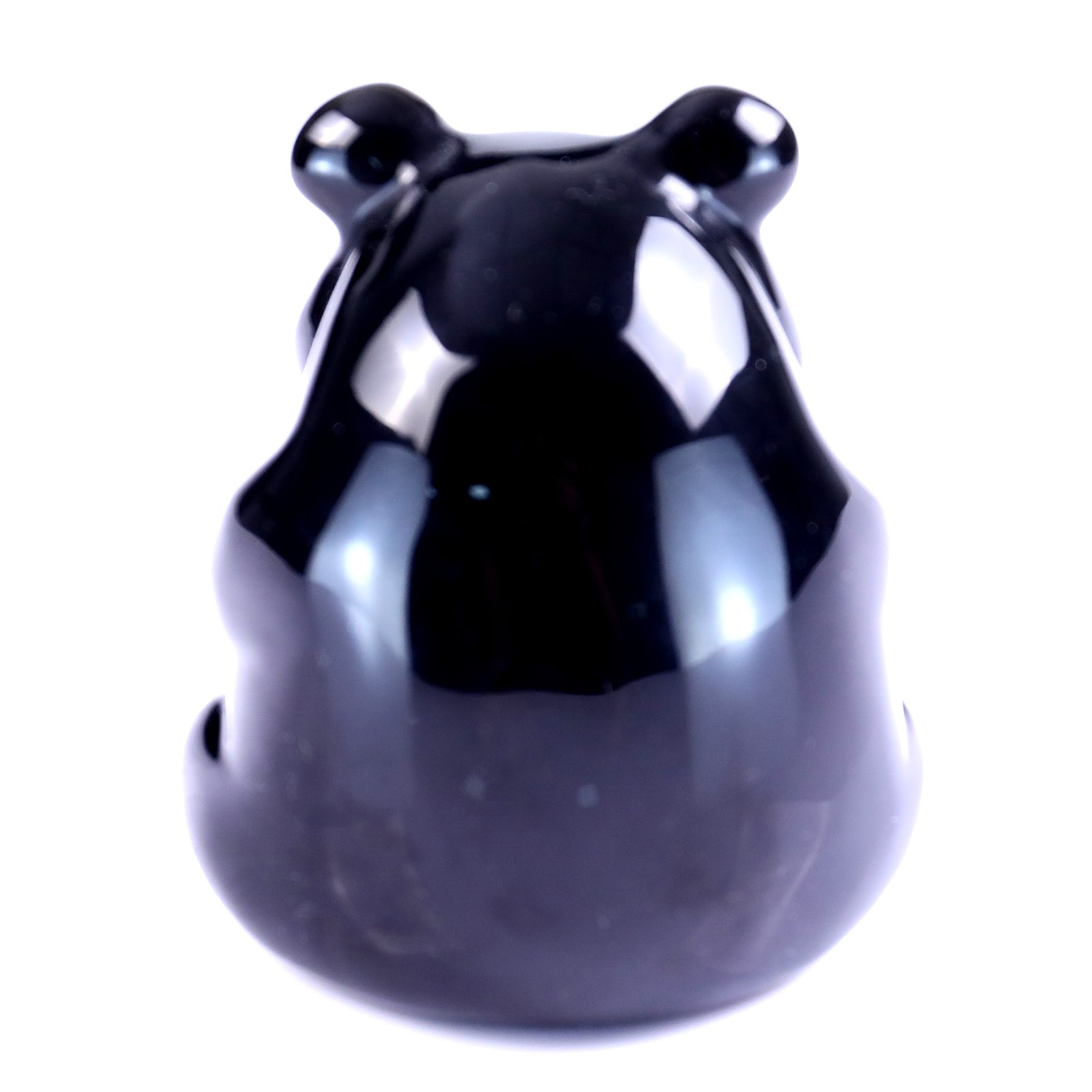 Nicedony 2.9" Black Obsidian Hand Carved Crystal Panda Sculpture - View 12