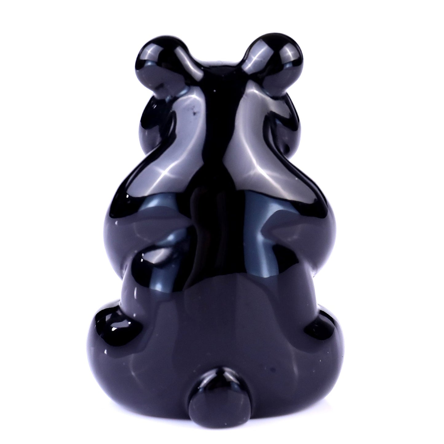 Nicedony 2.9" Black Obsidian Hand Carved Crystal Panda Sculpture - View 21