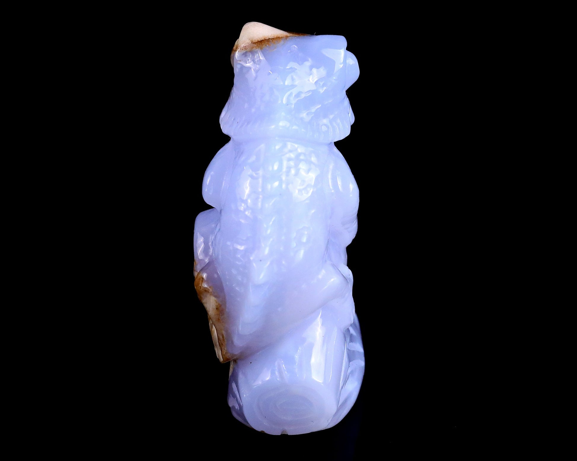 Nicedony 2.9" Blue Chalcedony Hand Carved Crystal Lizard Sculpture - View 5