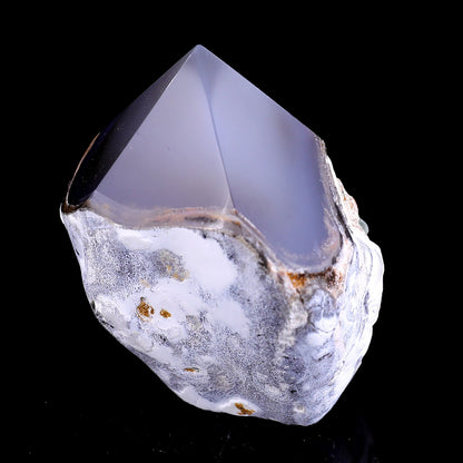 Nicedony 2.9" Blue Chalcedony Hand Carved Crystal Polished Point - View 4