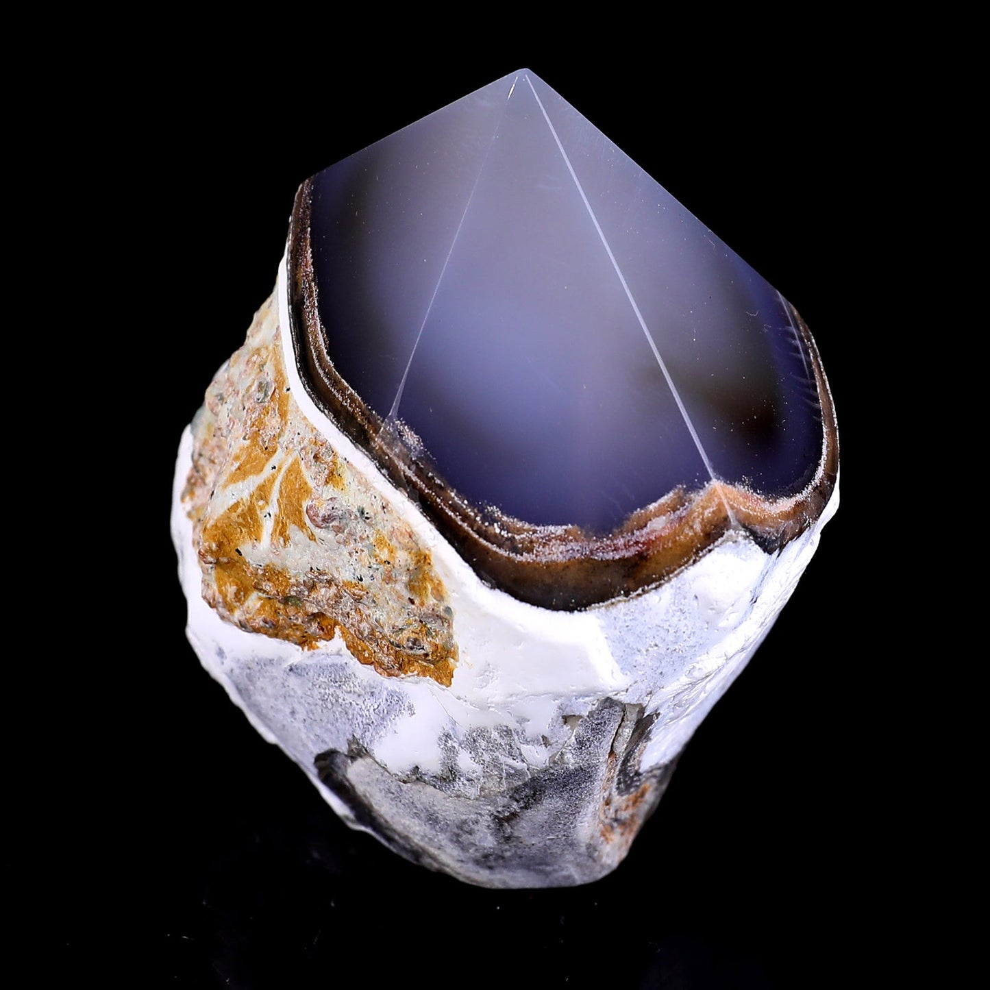Nicedony 2.9" Blue Chalcedony Hand Carved Crystal Polished Point - View 8