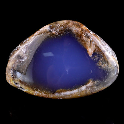 Nicedony 2.9" Blue Chalcedony Hand Carved Crystal Polished Stone - #3100066