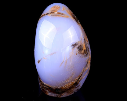 Nicedony 2.9" Blue Chalcedony Hand Carved Crystal Polished Stone - View 12