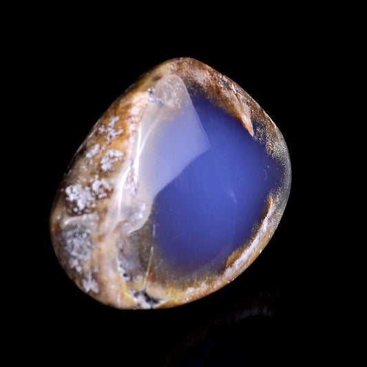Nicedony 2.9" Blue Chalcedony Hand Carved Crystal Polished Stone - #2100274