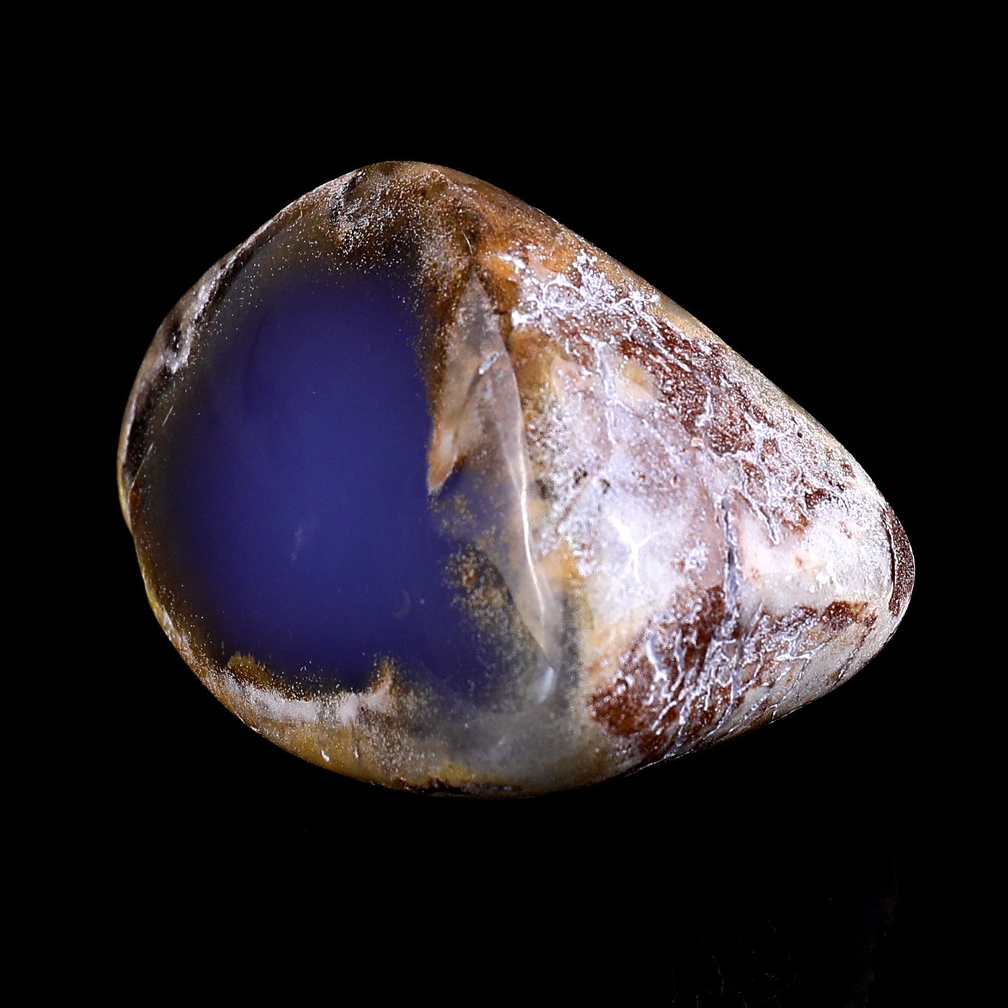 Nicedony 2.9" Blue Chalcedony Hand Carved Crystal Polished Stone - View 8