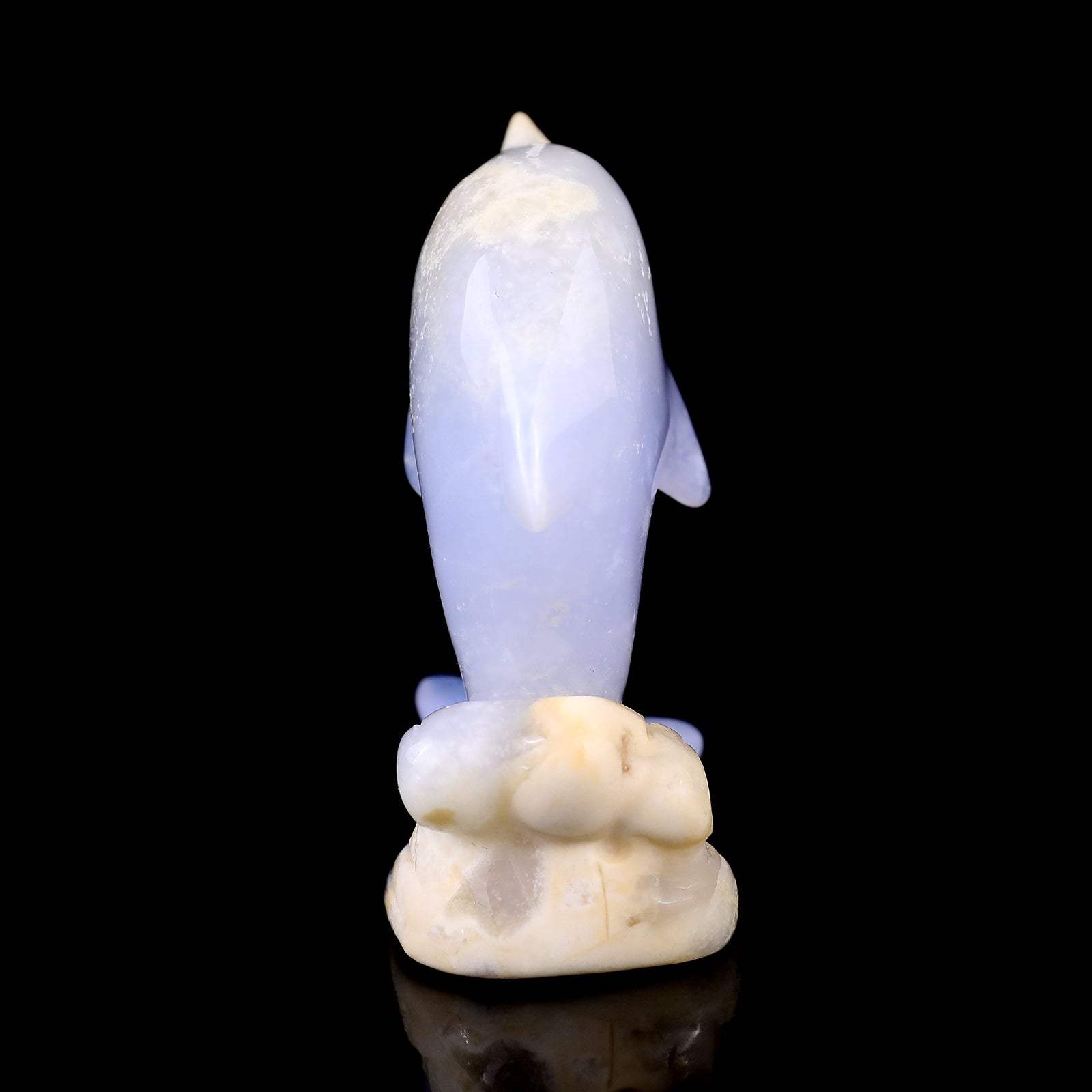 Nicedony 2.9" Blue Chalcedony Hand Carved Crystal Unicorn Sculpture - View 5