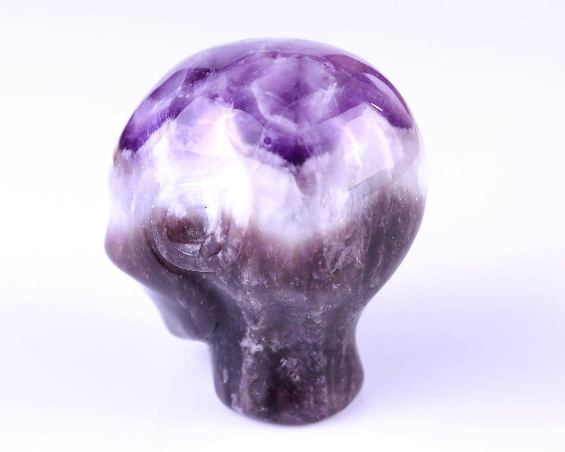 Nicedony 2.9" Dream Amethyst Hand Carved Crystal Elf Alien Sculpture - View 7
