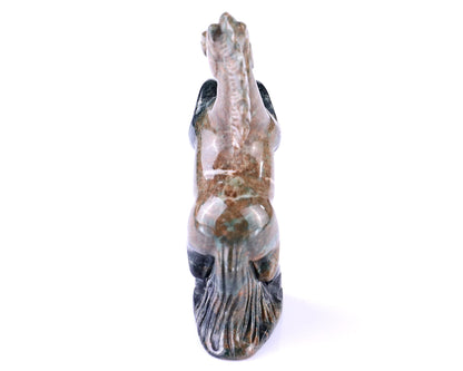 Nicedony 2.9" Jiulong Jade Hand Carved Crystal Horse Sculpture - View 14