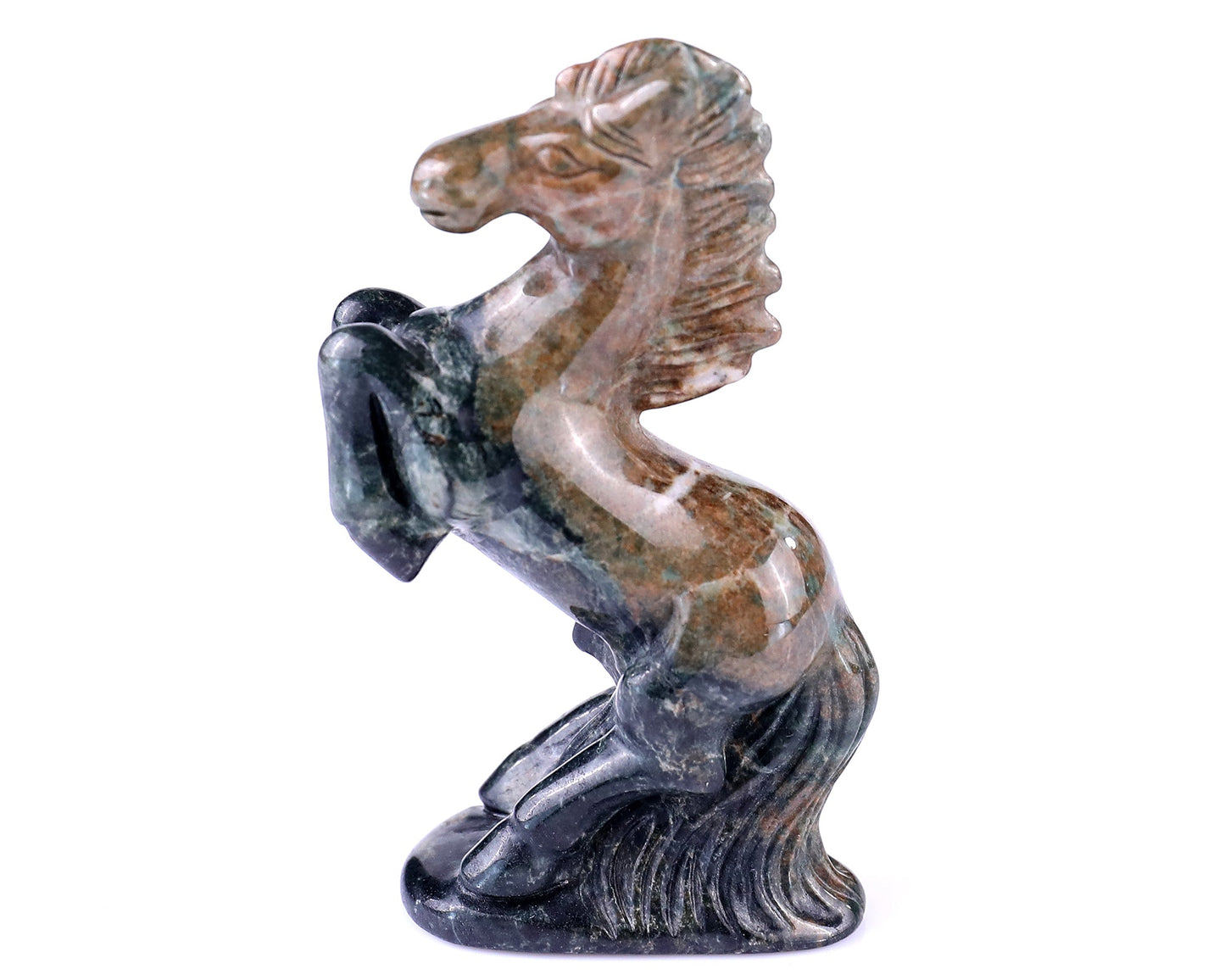 Nicedony 2.9" Jiulong Jade Hand Carved Crystal Horse Sculpture - View 15