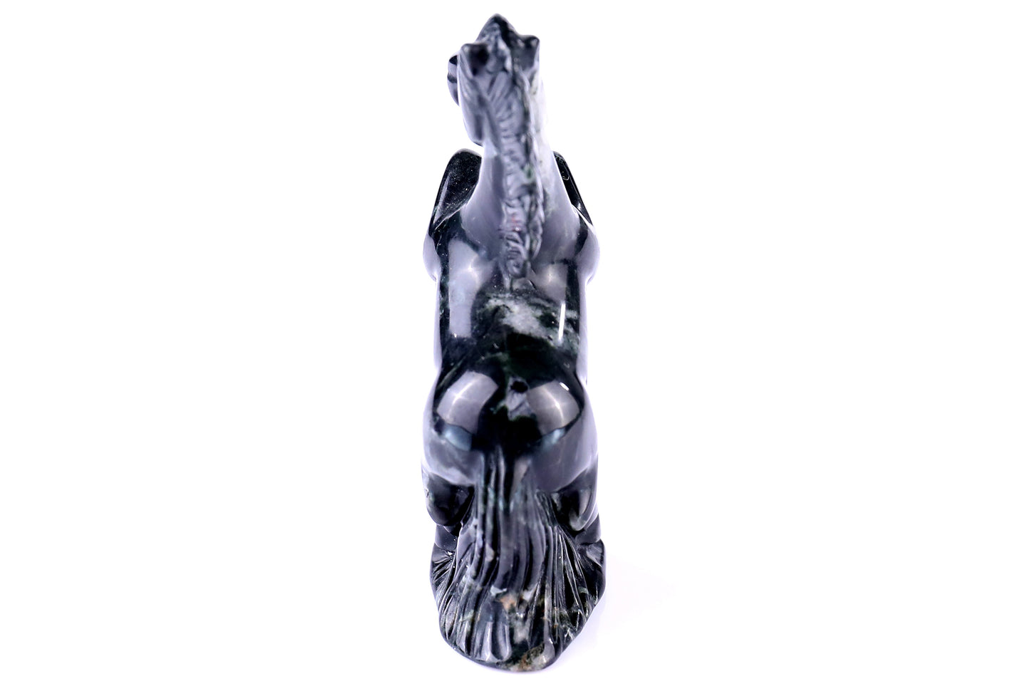 Nicedony 2.9" Jiulong Jade Hand Carved Crystal Horse Sculpture - View 32