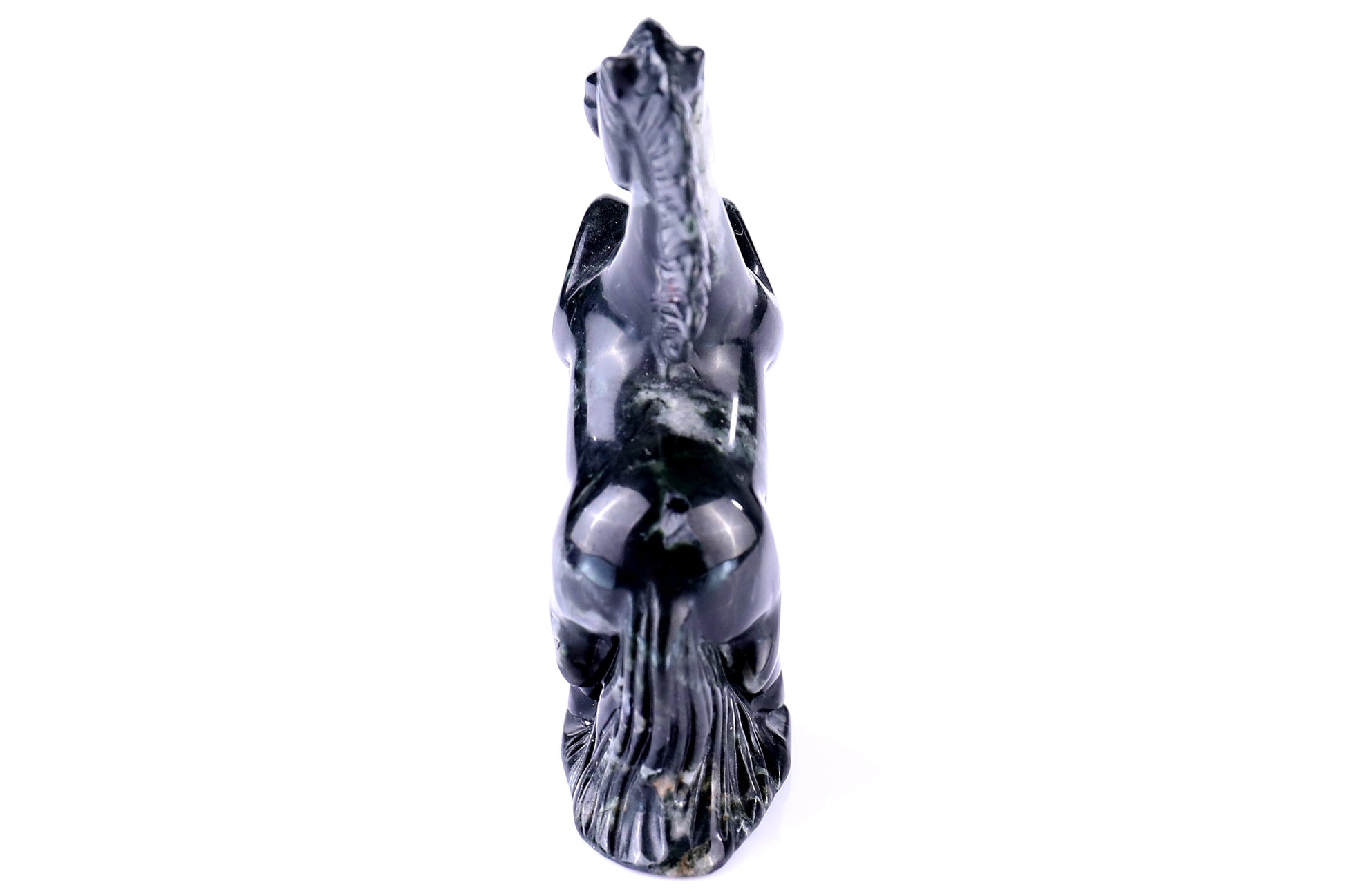 Nicedony 2.9" Jiulong Jade Hand Carved Crystal Horse Sculpture - View 32