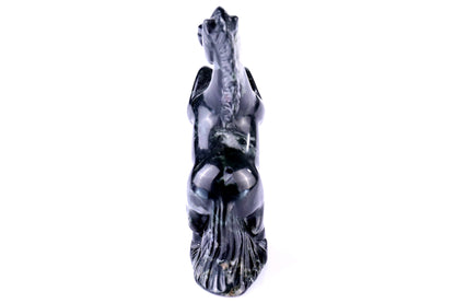 Nicedony 2.9" Jiulong Jade Hand Carved Crystal Horse Sculpture - View 32