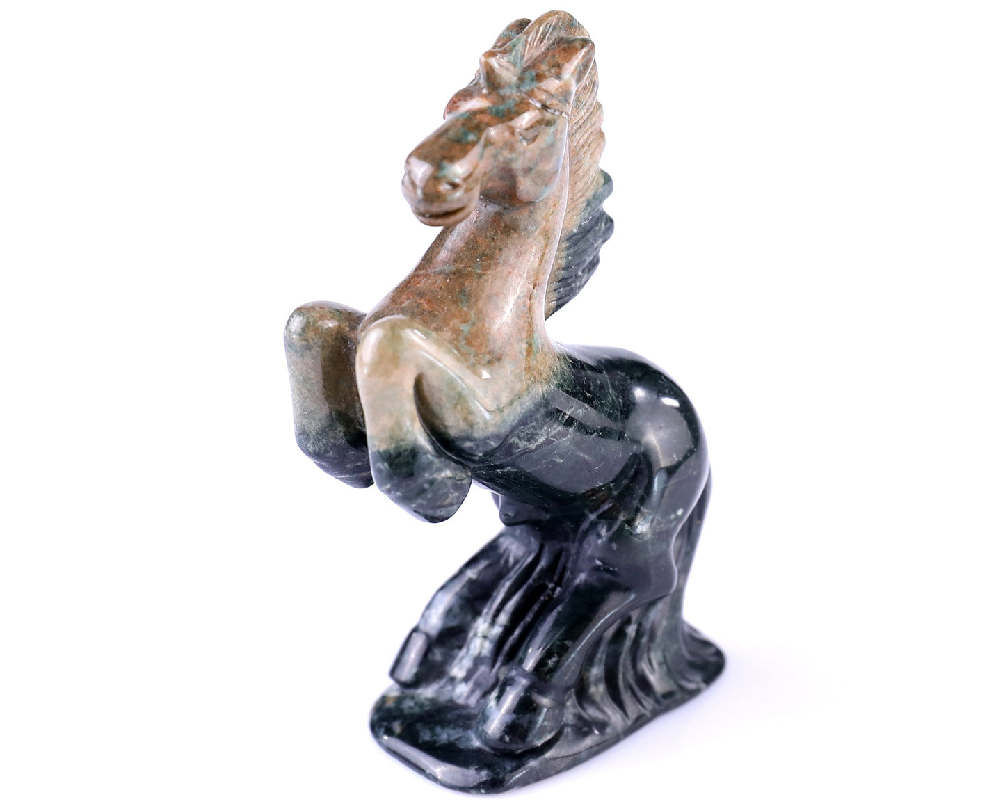 Nicedony 2.9" Jiulong Jade Hand Carved Crystal Horse Sculpture - View 7