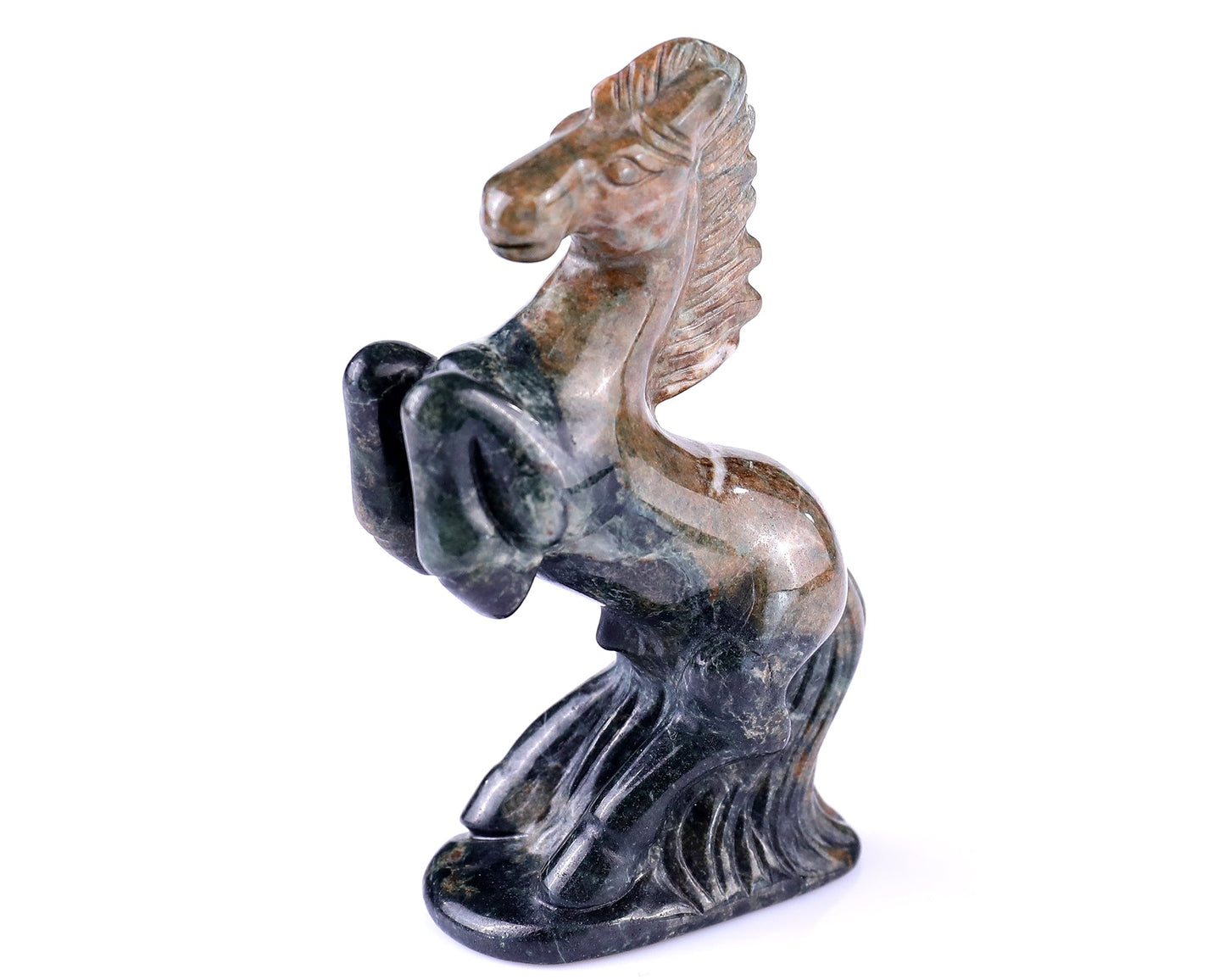 Nicedony 2.9" Jiulong Jade Hand Carved Crystal Horse Sculpture - View 18