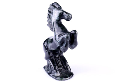 Nicedony 2.9" Jiulong Jade Hand Carved Crystal Horse Sculpture - View 30