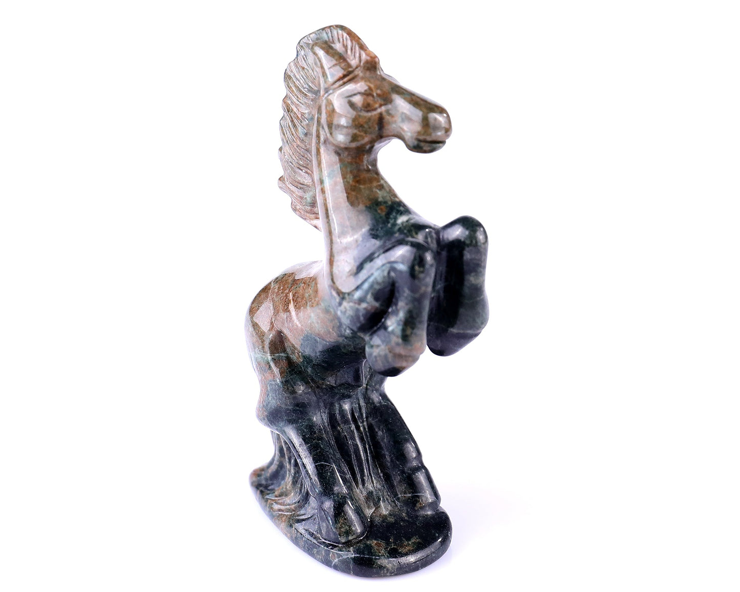 Nicedony 2.9" Jiulong Jade Hand Carved Crystal Horse Sculpture - View 12