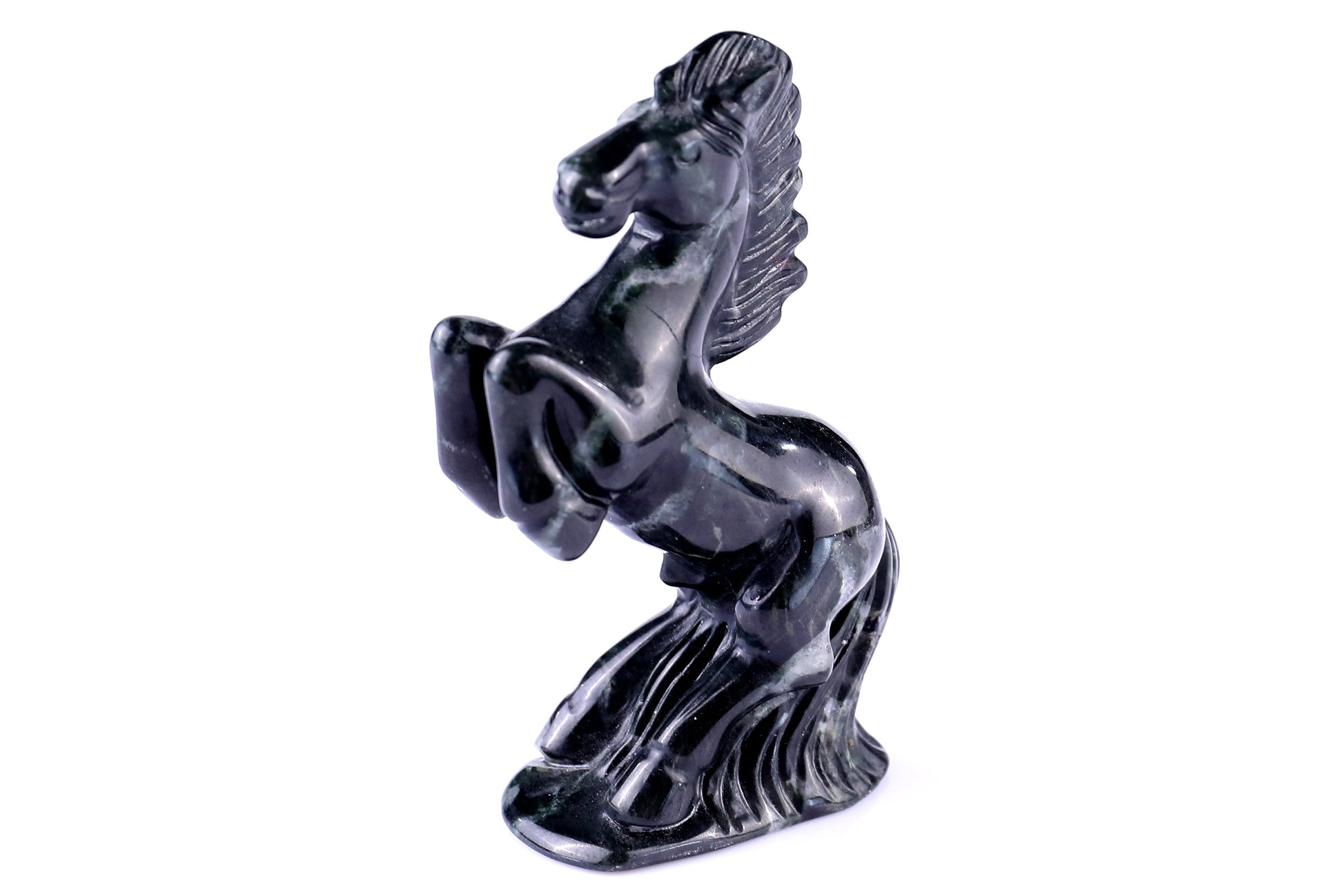 Nicedony 2.9" Jiulong Jade Hand Carved Crystal Horse Sculpture - View 33