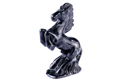 Nicedony 2.9" Jiulong Jade Hand Carved Crystal Horse Sculpture - View 33