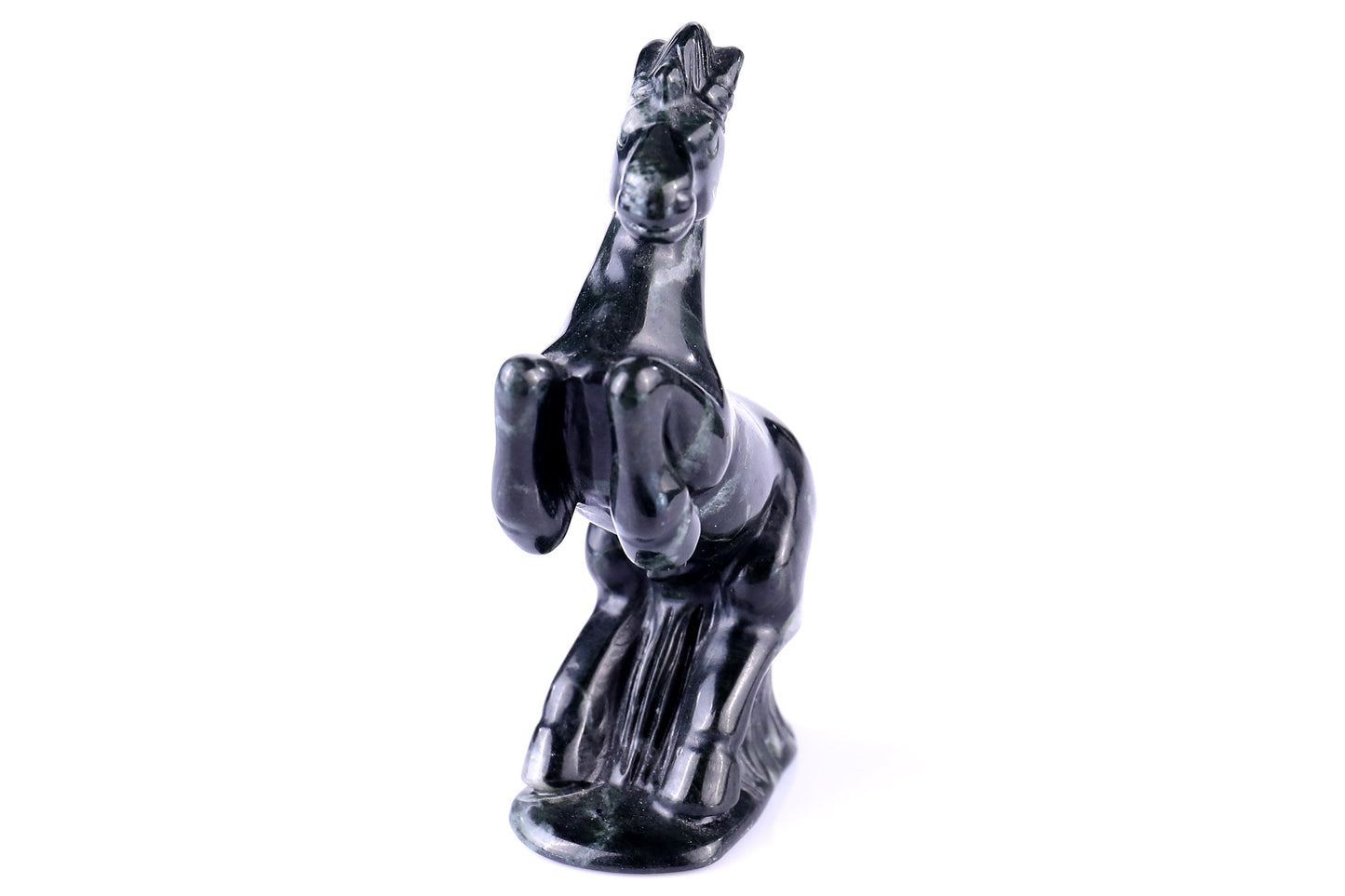 Nicedony 2.9" Jiulong Jade Hand Carved Crystal Horse Sculpture - View 34