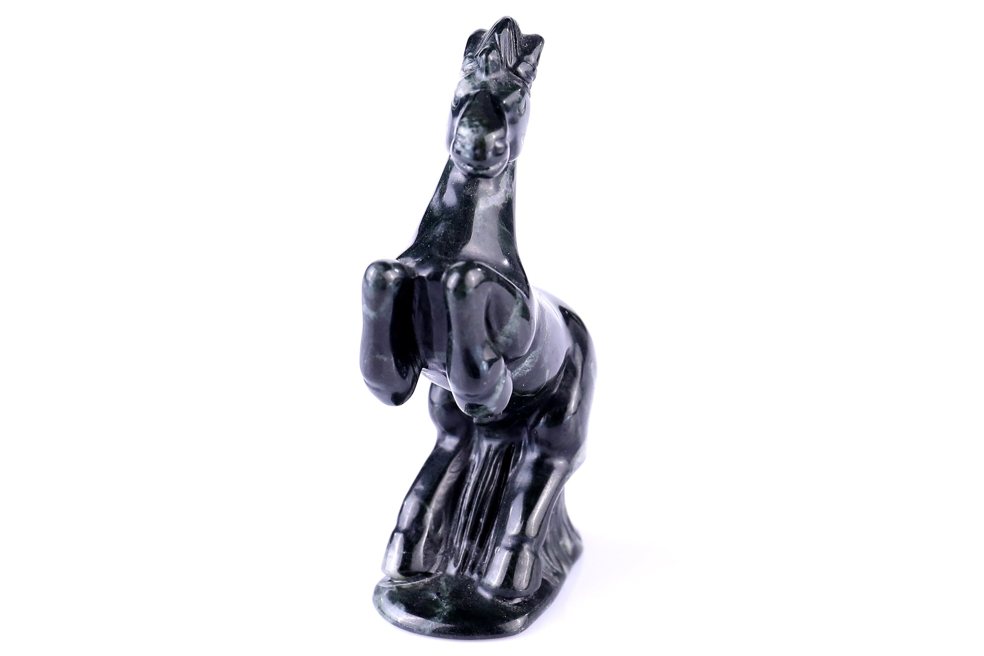 Nicedony 2.9" Jiulong Jade Hand Carved Crystal Horse Sculpture - View 34