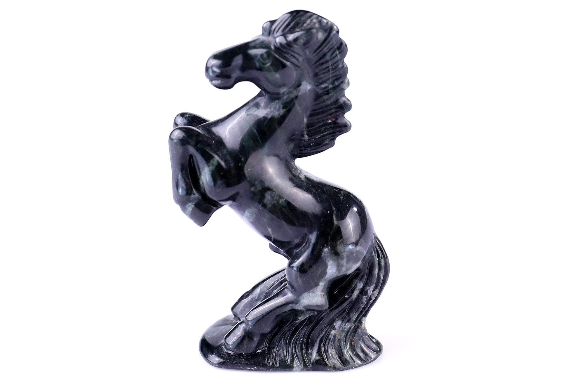 Nicedony 2.9" Jiulong Jade Hand Carved Crystal Horse Sculpture - View 36