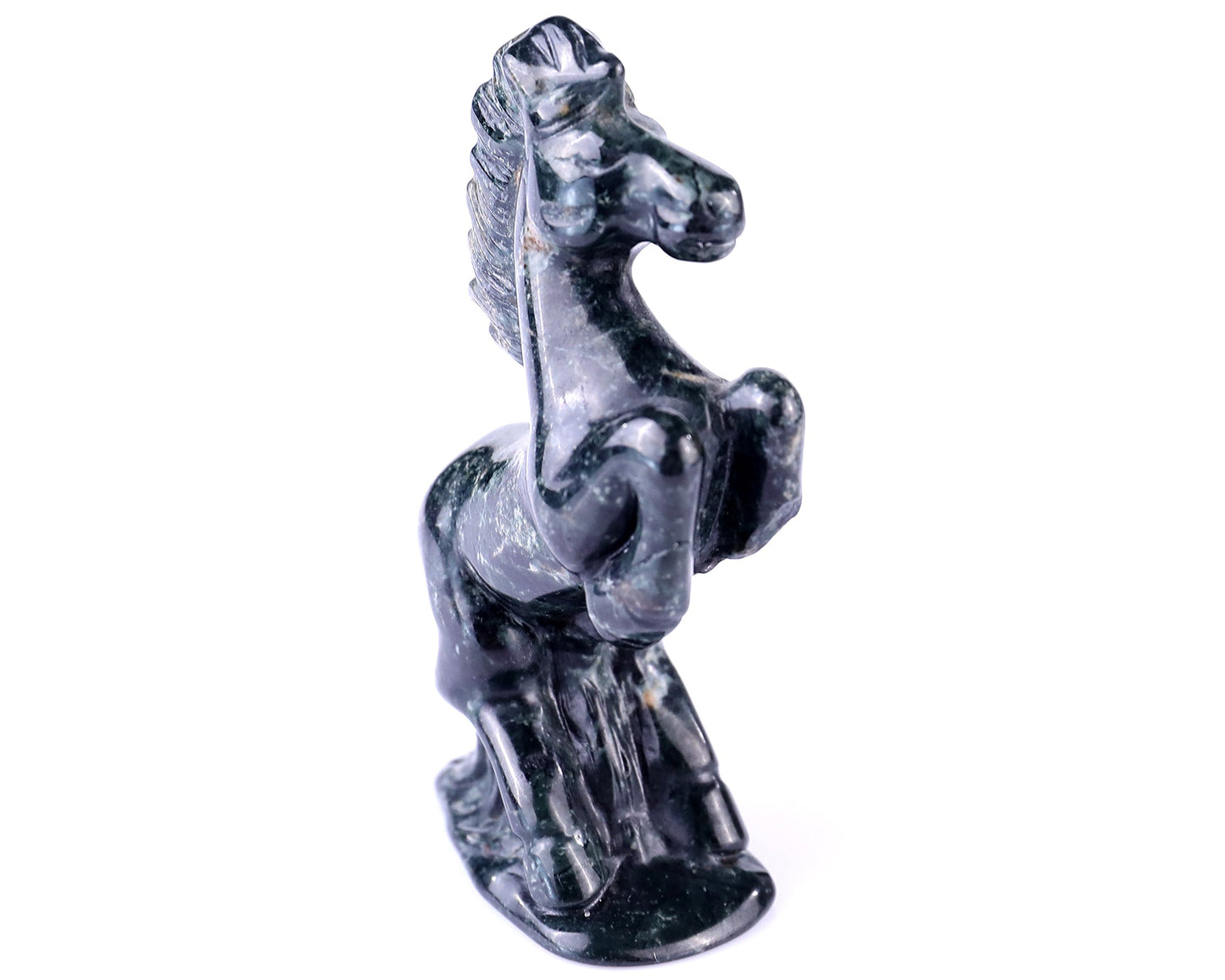 Nicedony 2.9" Jiulong Jade Hand Carved Crystal Horse Sculpture - View 21