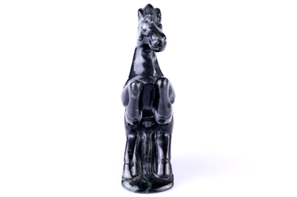 Nicedony 2.9" Jiulong Jade Hand Carved Crystal Horse Sculpture - View 29