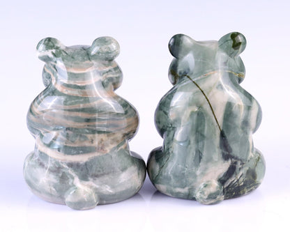 Nicedony 2.9" Jiulong Jade Hand Carved Crystal Panda Sculpture - View 14
