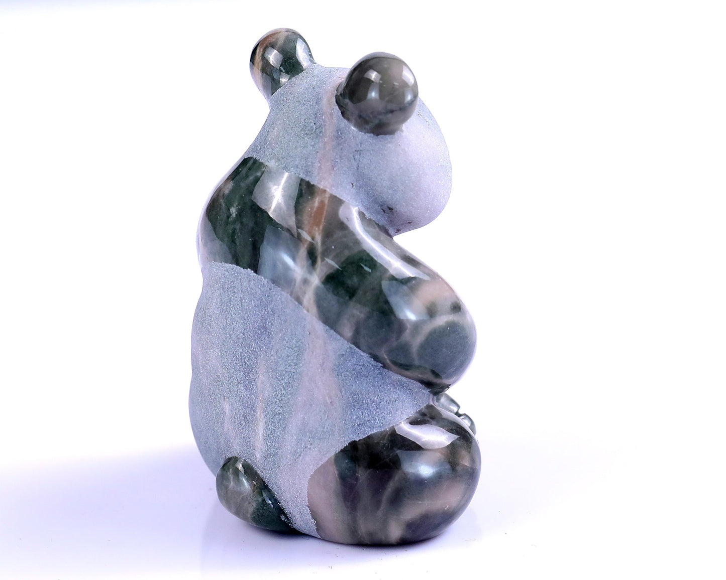 Nicedony 2.9" Jiulong Jade Hand Carved Crystal Panda Sculpture - View 21