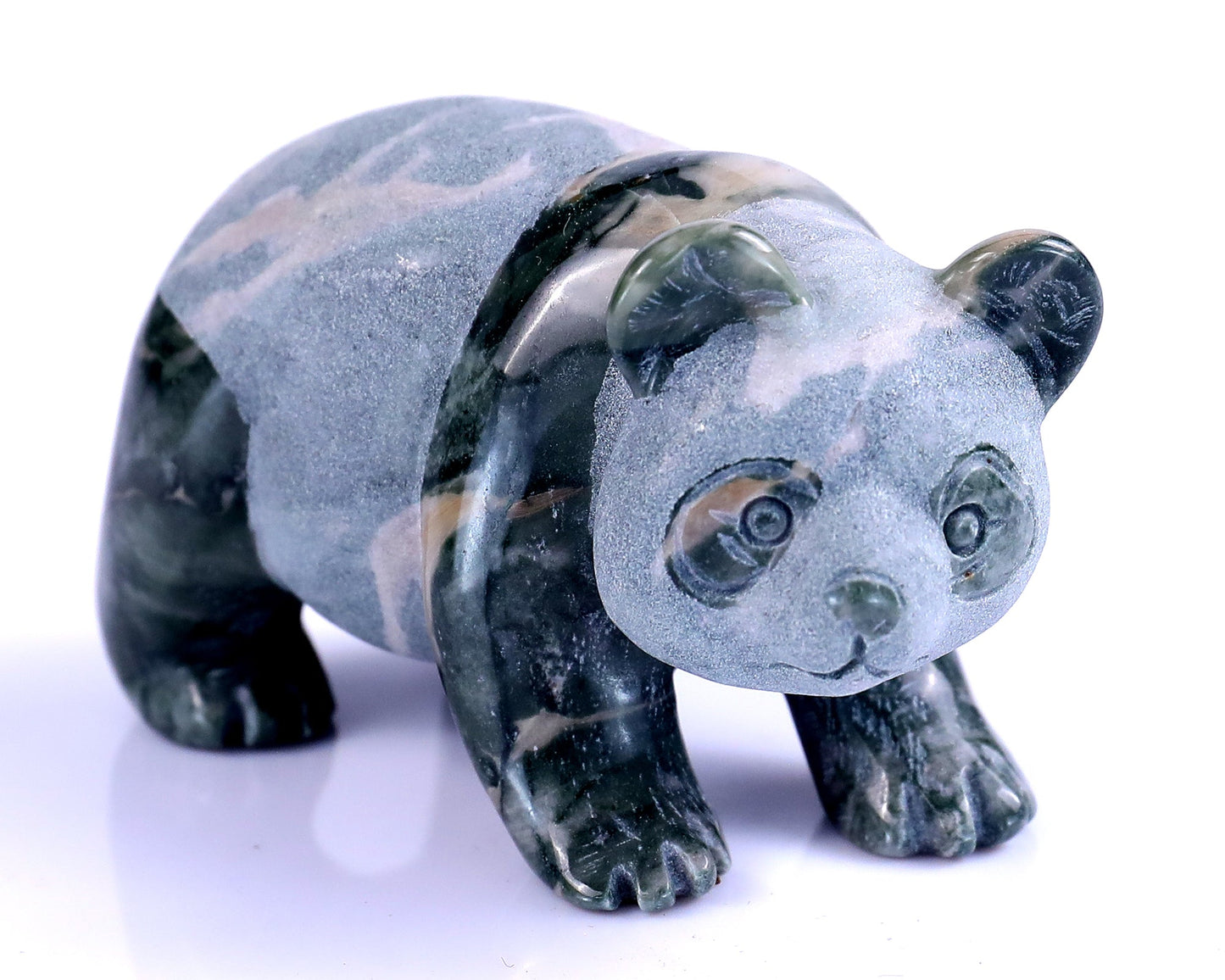 Nicedony 2.9" Jiulong Jade Hand Carved Crystal Panda Sculpture - View 27
