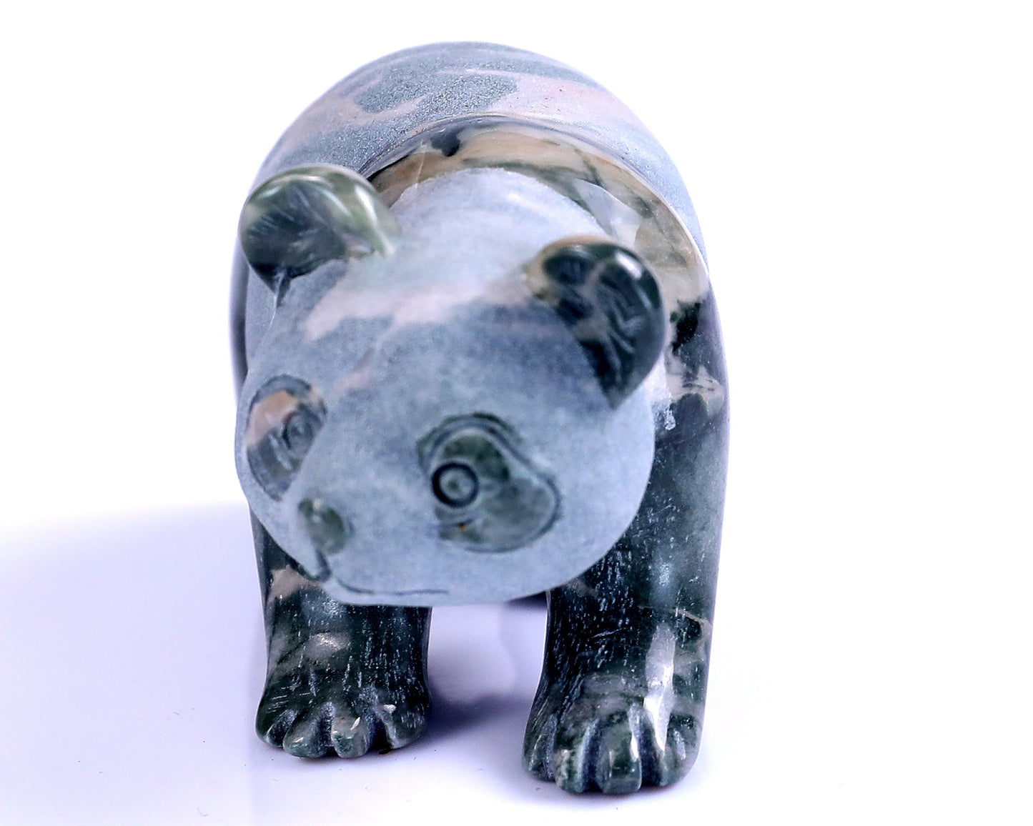 Nicedony 2.9" Jiulong Jade Hand Carved Crystal Panda Sculpture - View 28