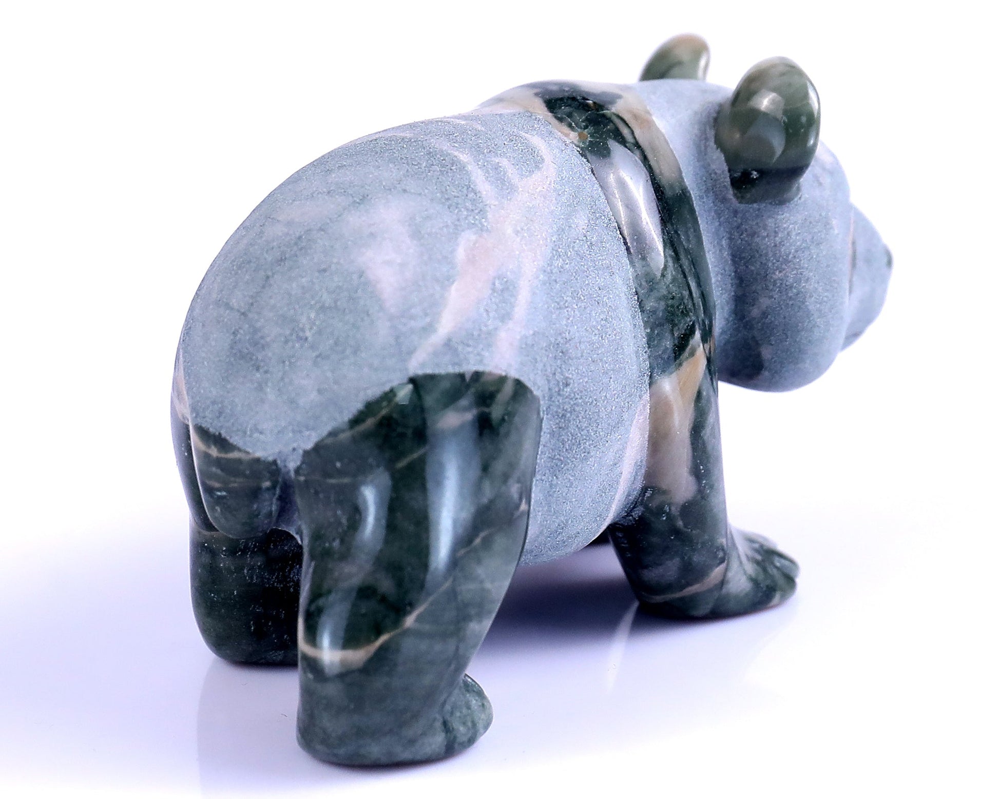 Nicedony 2.9" Jiulong Jade Hand Carved Crystal Panda Sculpture - View 30