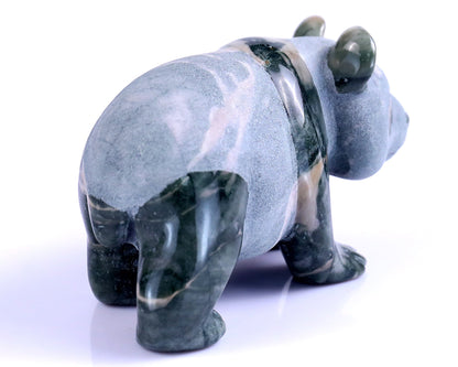 Nicedony 2.9" Jiulong Jade Hand Carved Crystal Panda Sculpture - View 30