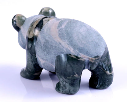 Nicedony 2.9" Jiulong Jade Hand Carved Crystal Panda Sculpture - View 32