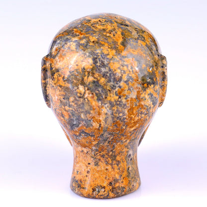 Nicedony 2.9" Leopard Skin Jasper Hand Carved Elf Alien Sculpture - View 5