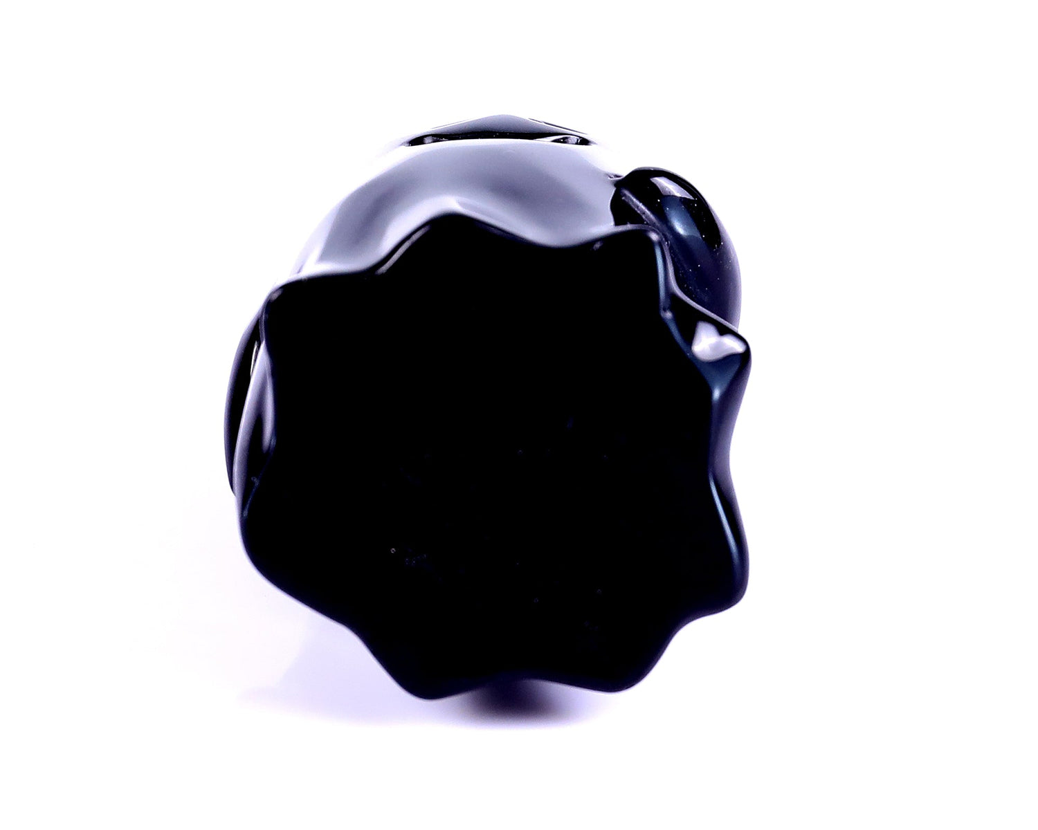 Nicedony 2.9” Natural Black Obsidian Hand Carved Crystal Ghost Sculpture, Halloween Gift (SKU: 5100150) - Photo 8