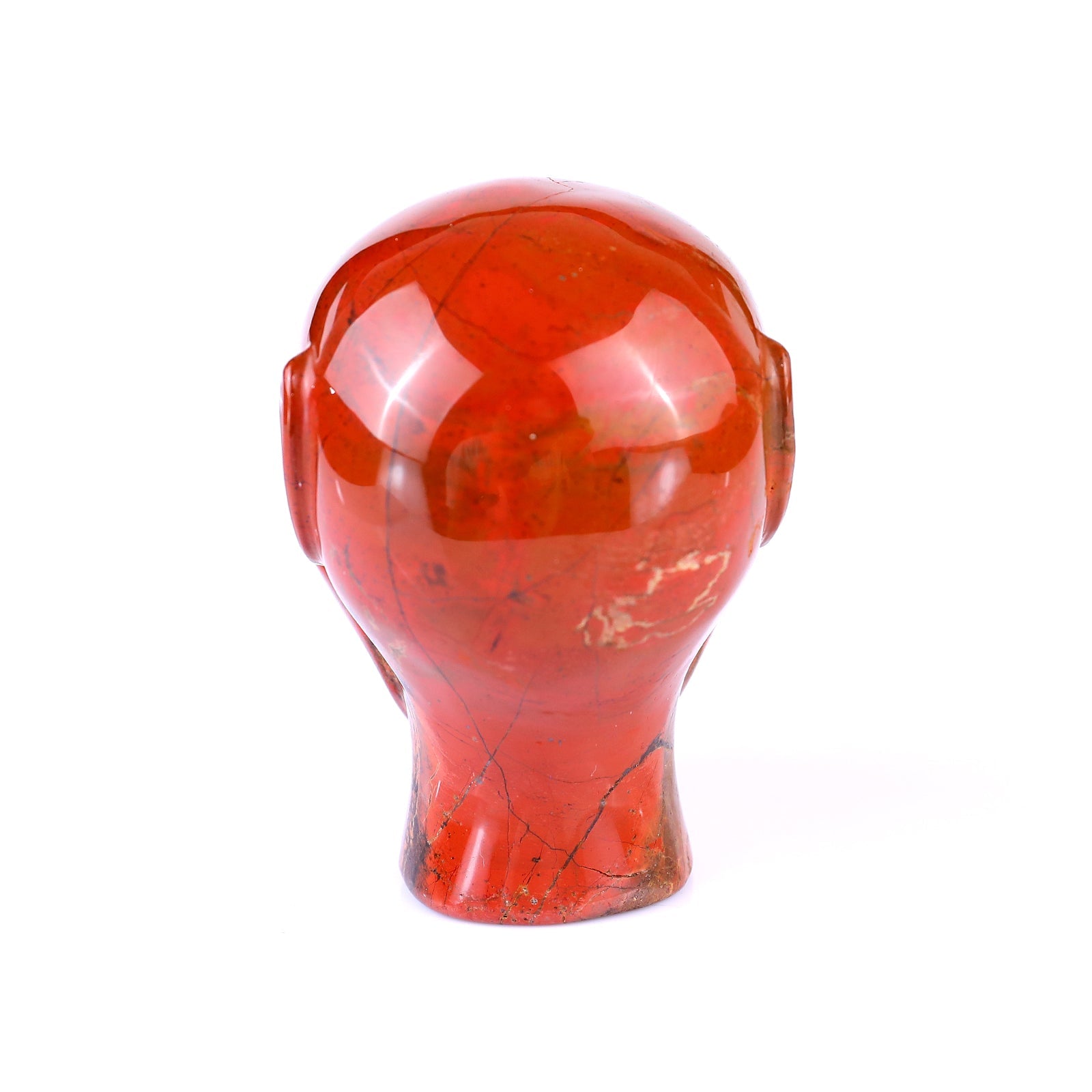 Nicedony 2.9" Red Jasper Hand Carved Crystal Elf Alien Sculpture - View 22