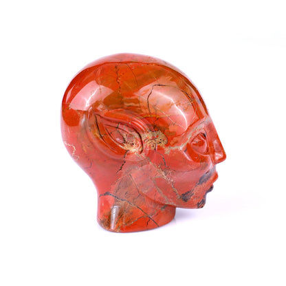 Nicedony 2.9" Red Jasper Hand Carved Crystal Elf Alien Sculpture - View 20