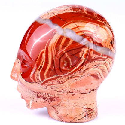 Nicedony 2.9" Red Jasper Hand Carved Crystal Elf Alien Sculpture - View 14