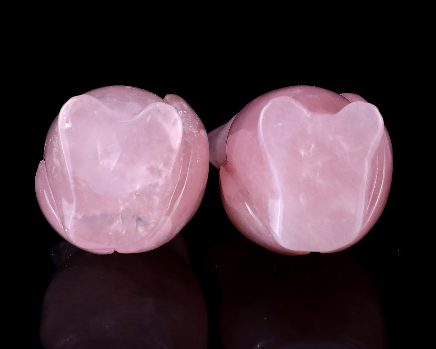 Nicedony 2.9" Rose Quartz Hand Carved Crystal Owl Sculpture - View 12