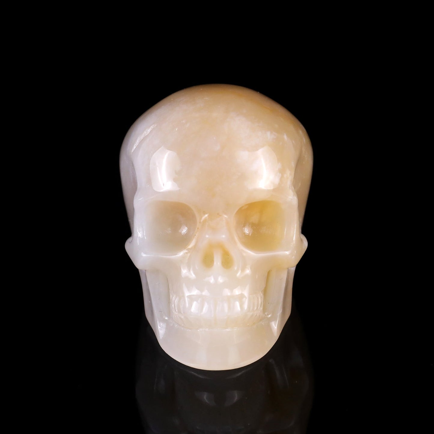 Nicedony 3.0" Agate Hand Carved Crystal Realistic Skull Sculpture - View 9
