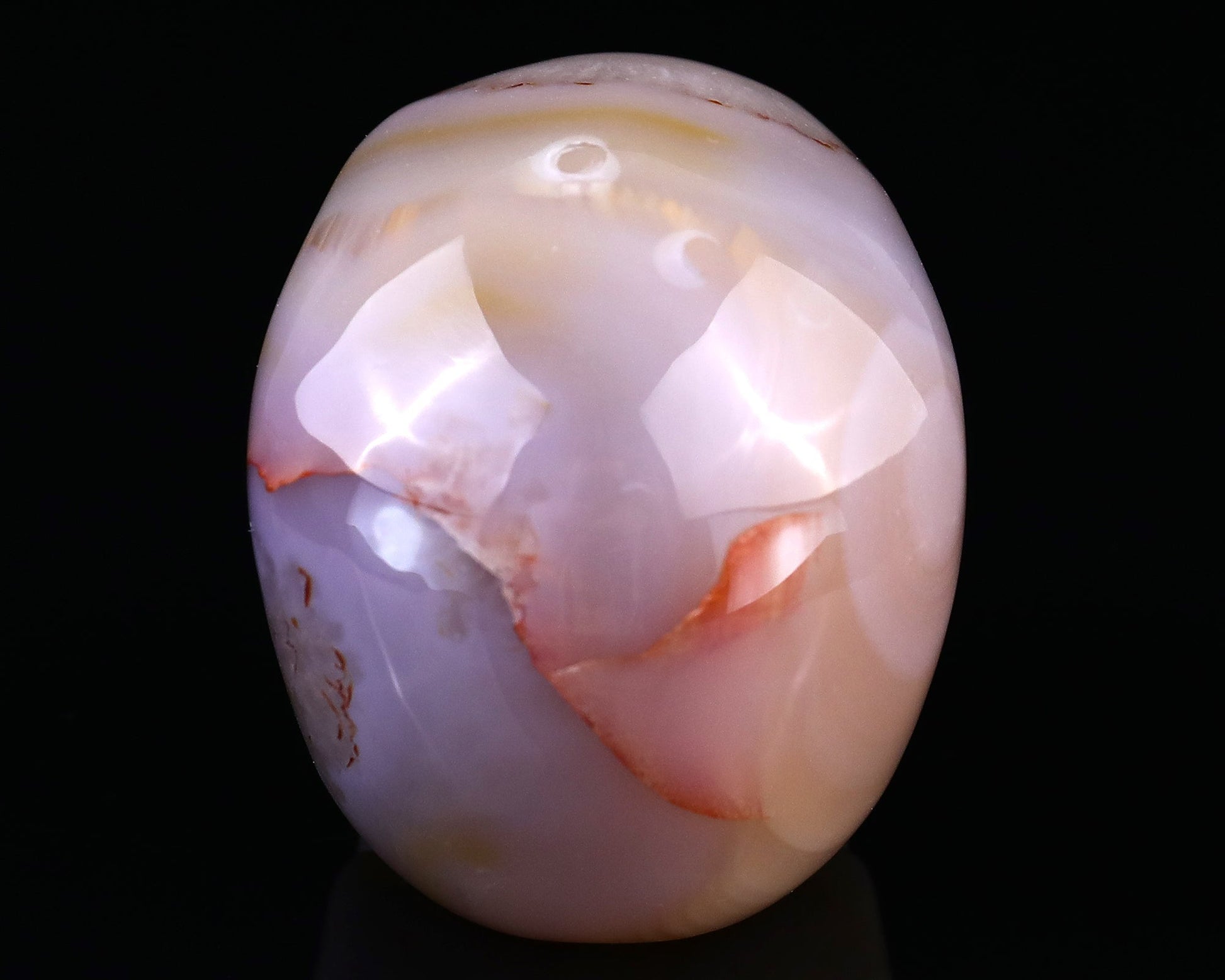 Nicedony 3.0" Agate Hand Carved Crystal Realistic Skull Sculpture - View 5