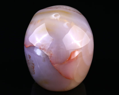 Nicedony 3.0" Agate Hand Carved Crystal Realistic Skull Sculpture - View 5