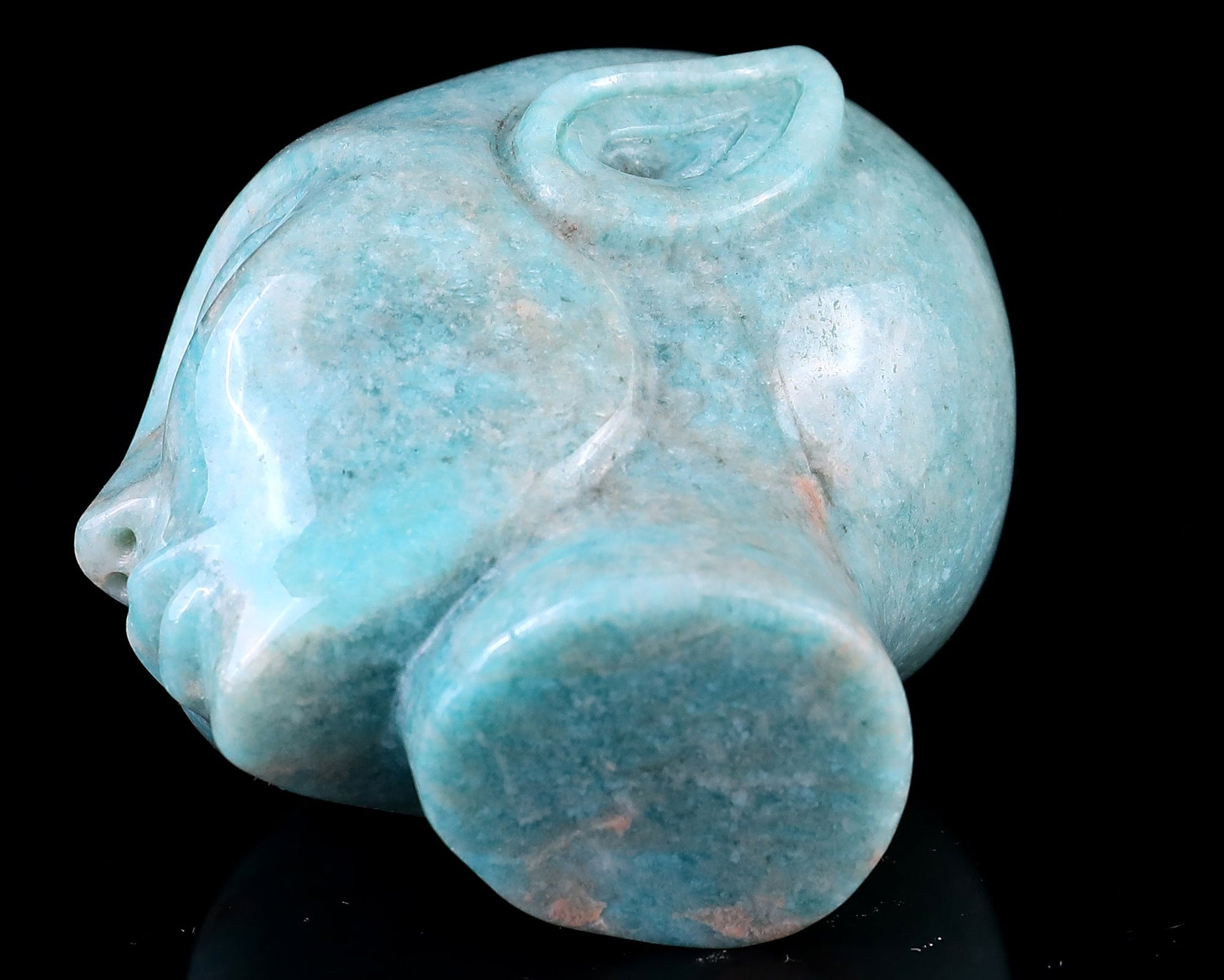 Nicedony 3.0" Amazonite Hand Carved Crystal Elf Alien Sculpture - View 9
