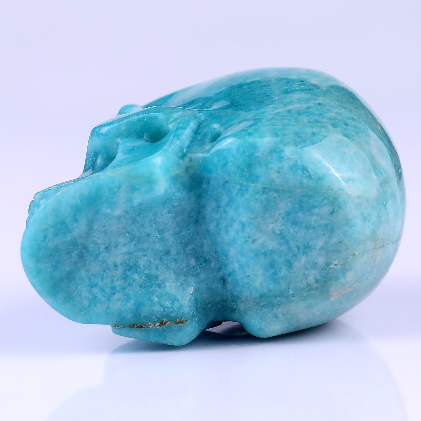 Nicedony 3.0" Amazonite Hand Carved Crystal Realistic Skull Sculpture - View 12