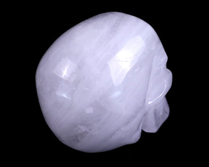 Nicedony 3.0" Angolan Quartz Hand Carved Realistic Skull Sculpture - View 4